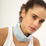 Blue Solid Bamboo Anti-Microbial Multipurpose Headband