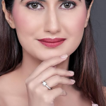 Sterling Silver White Diamond Twin solitaire ring